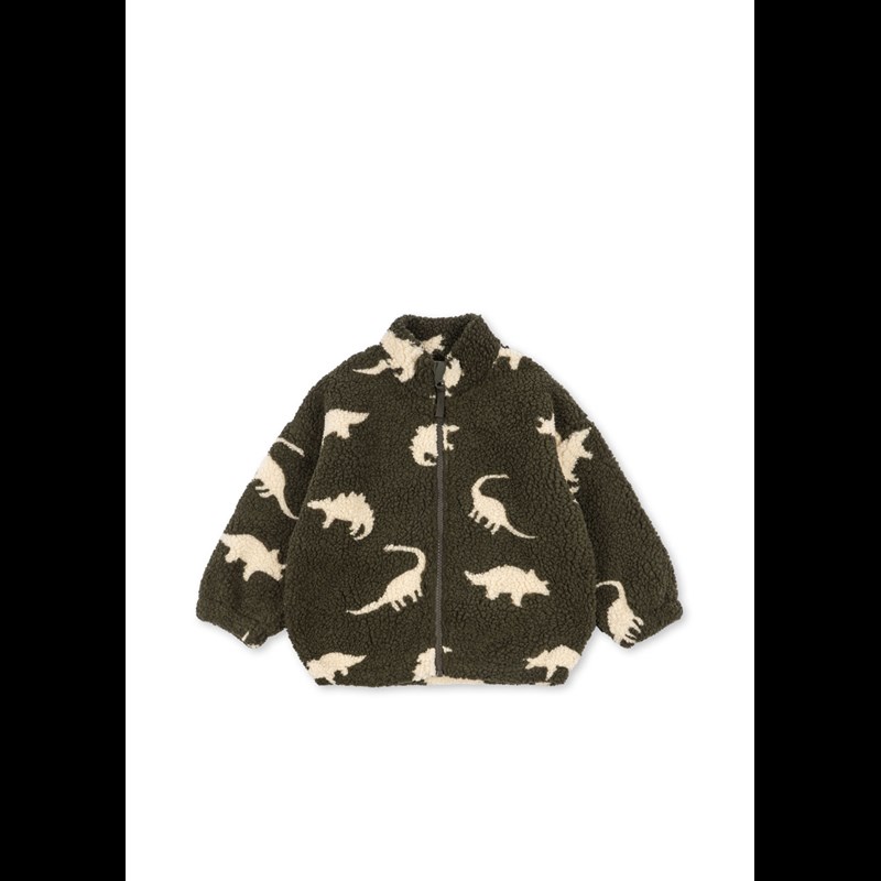 Konges Sløjd Jakke Jody Teddy Dino  Grøn 12 mdr. 1