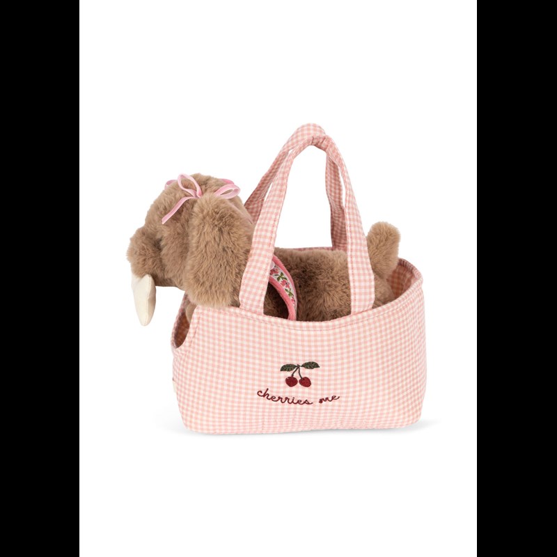 Konges Sløjd Bamsehund Maude Pink Check Rosa 3