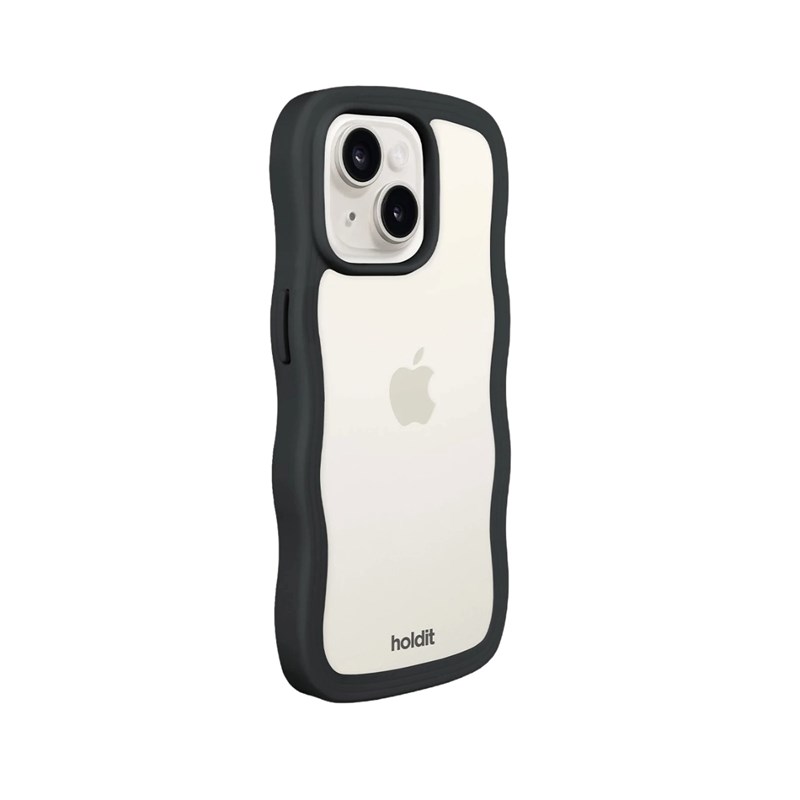 Holdit Mobilfodral Wavy Svart iPhone 13/14/15 3