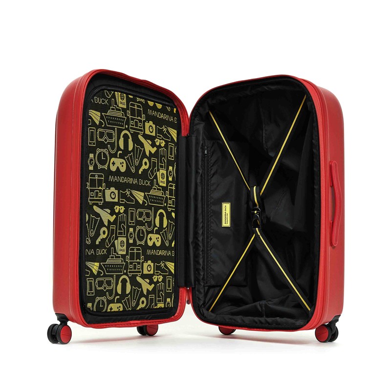 Mandarina Duck Resväska Logoduck+ Röd/Röd 69 Cm 4