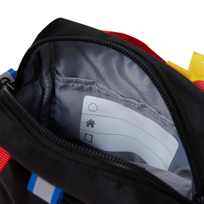 LEGO Bags Crossbody Brick 1x1 Svart/Röd 8