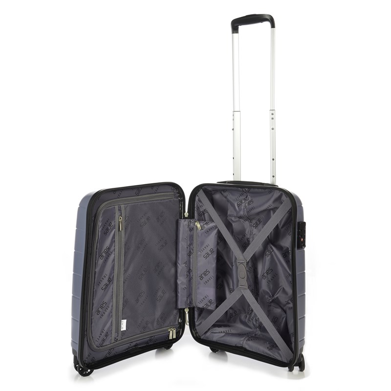 Aries Travel Kuffert Marbella Grå 55 Cm 4