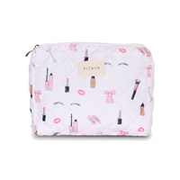 PITAYA Kosmetikpung M Girly Things Pink/hvid