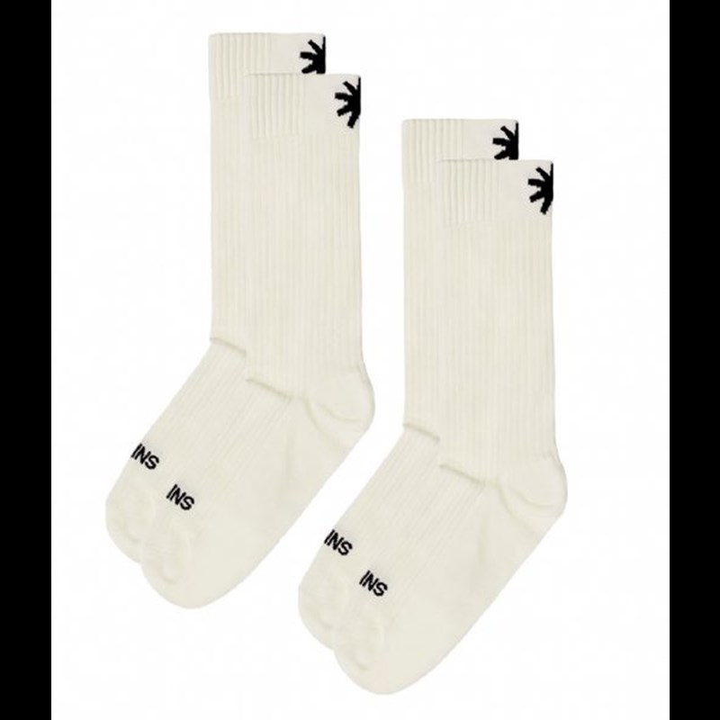 Rains Strømper Logo Socks 2-Pack Off Hvid 40