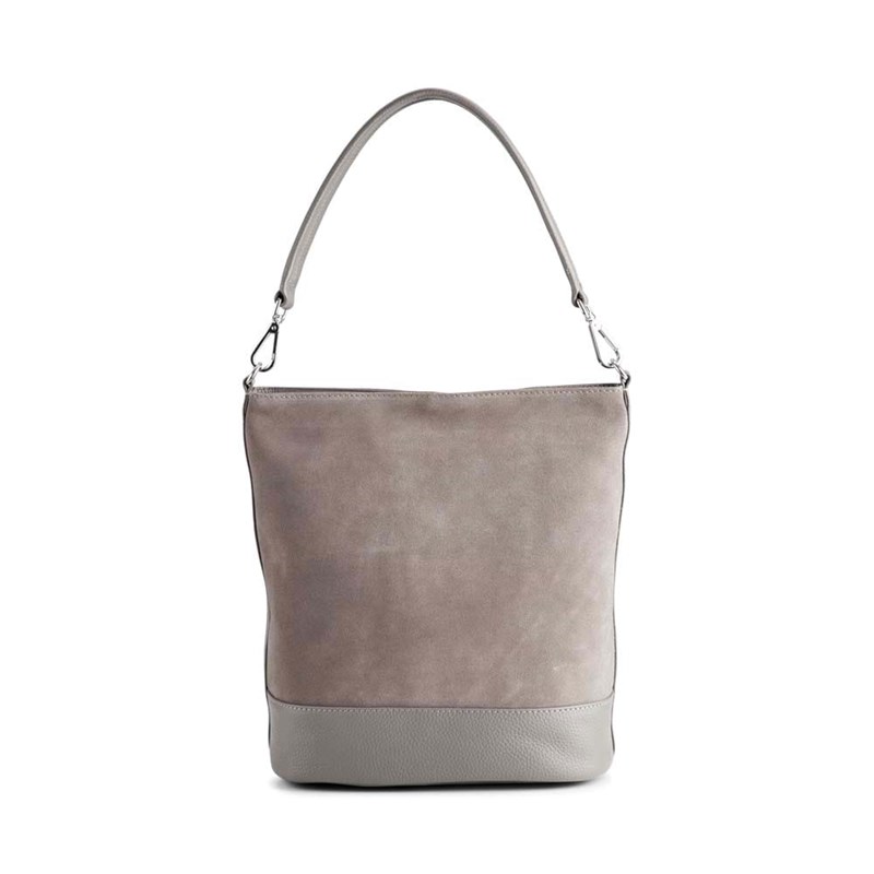 Markberg Skuldertaske Ulrika Suede Grå 1
