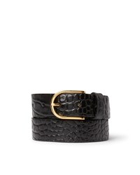 Saddler Damebælte Safira Sort/Croco 80 Cm 1