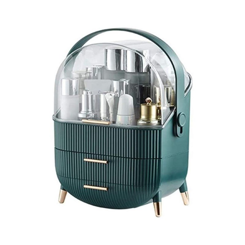 UNIQ Organizer makeup boks retro Mörkgrön 3