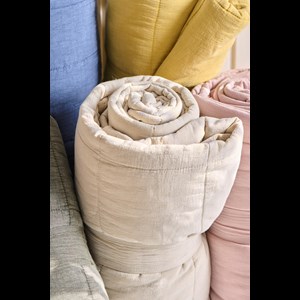 Ib Laursen Filt Klassisk quilt Beige alt image