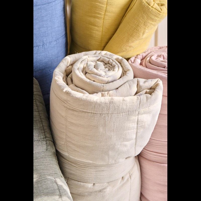 Ib Laursen Tæppe Klassisk quilt Beige 2