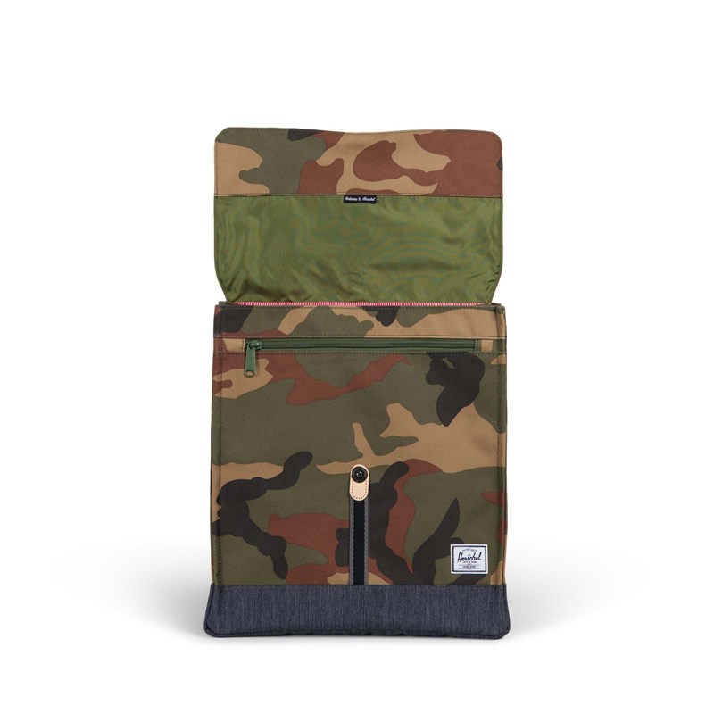 Herschel Rygsæk City Mid Volume Grøn tern 3
