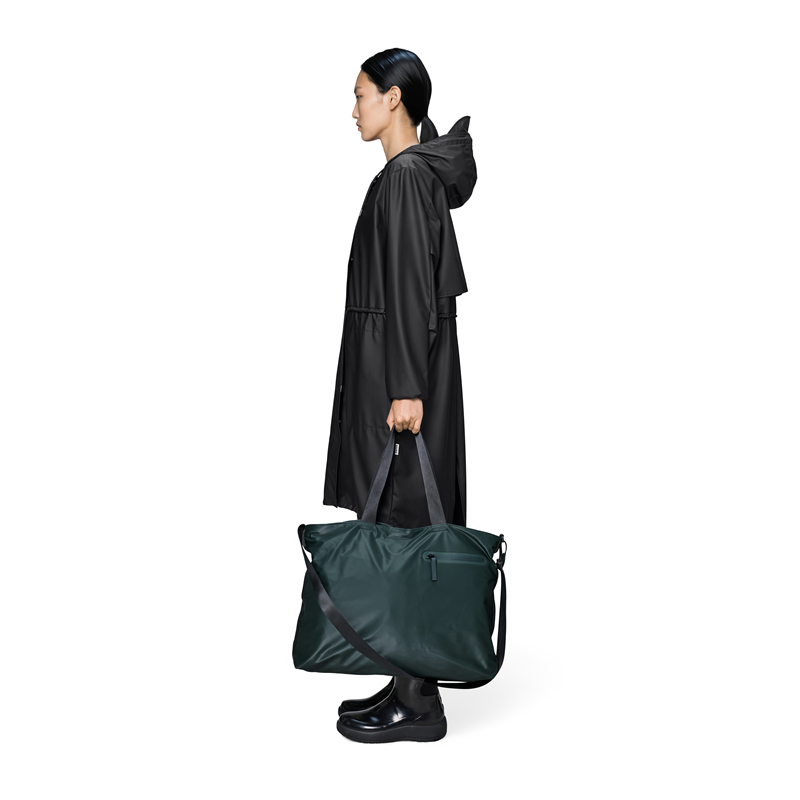 RAINS Axelväska Messenger Tote Dash Blågrå 4