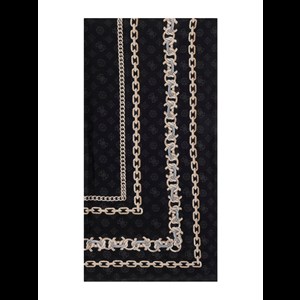 Guess Scarft Jacquard & Print Svart