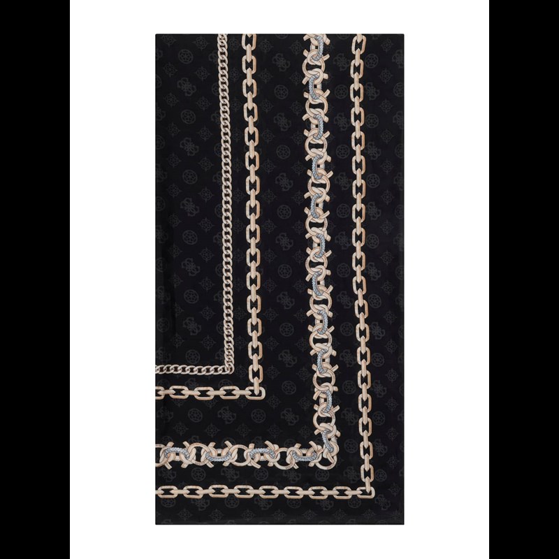 Guess Scarft Jacquard & Print Svart 1