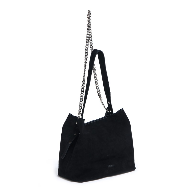 Núnoo Skuldertaske Chiara new suede Sort 2