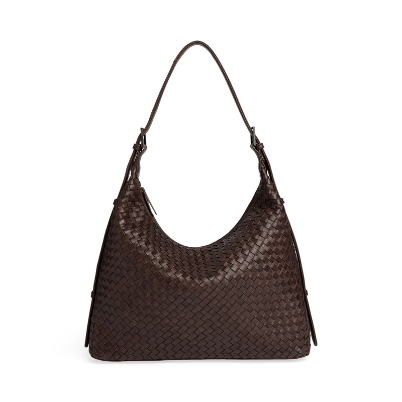 MARKBERG Axelväska TribecaMBG Weave M. Brun 14" 1