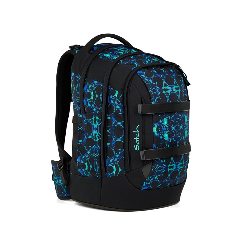 Satch Skolväska Pack Caleido Blue Svart/Turkos 3