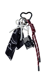 Conmé Bag charm kamera Bordeaux 1