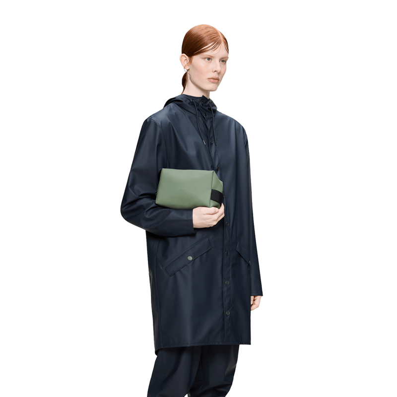 Rains Necessär Wash Bag S Blad grön 4