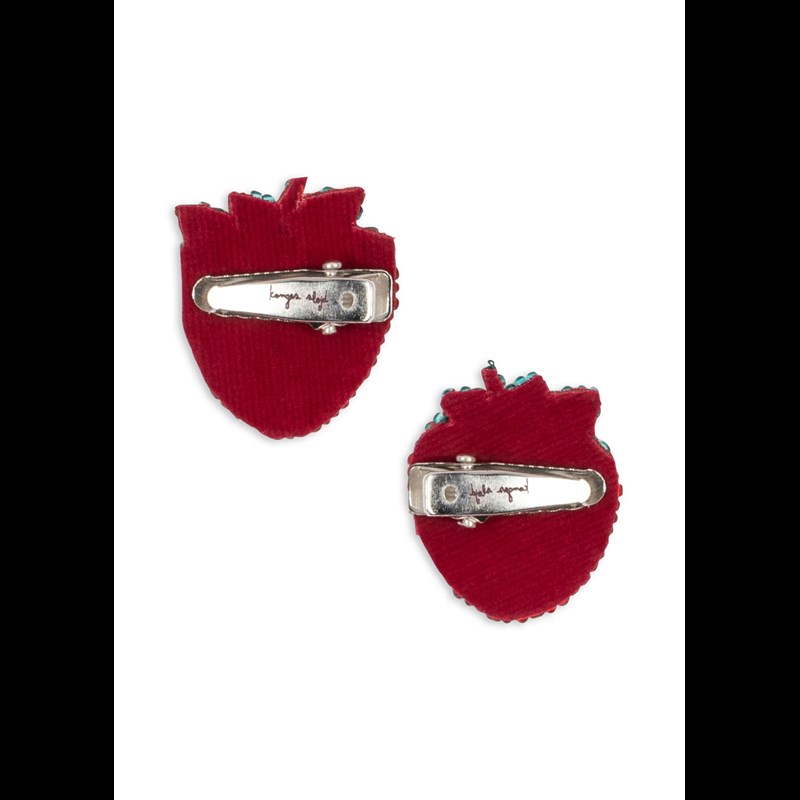Konges Sløjd Hårspännen 2-pack Strawberry Röd 3
