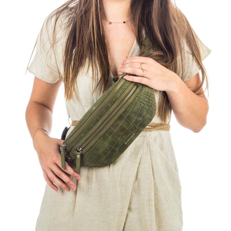 Burkely Bæltetaske Croco Cody Grøn 6