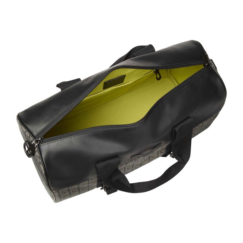 Calvin Klein Weekendväska Emblem Jacquard Svart/Beige 2