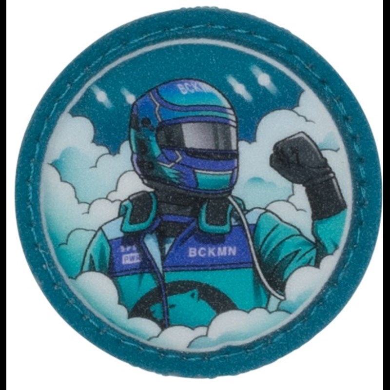 Beckmann Mini-ryggsäck med knappar Svart-ljusblå 6