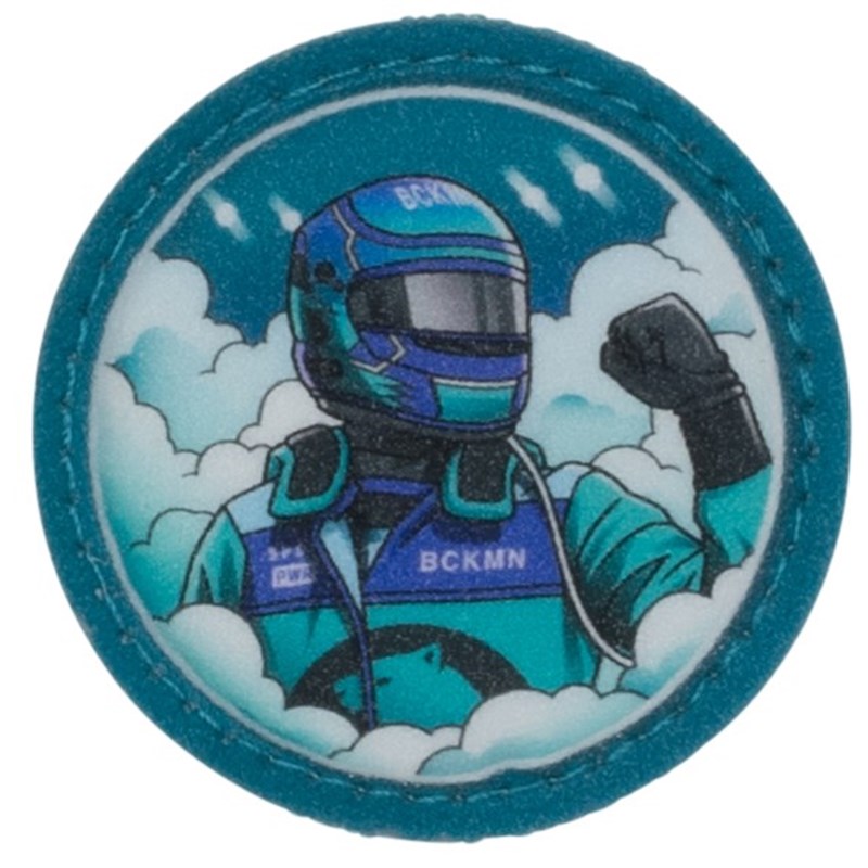 Beckmann Mini-rygsæk m/ buttons Sort-lyseblå 6
