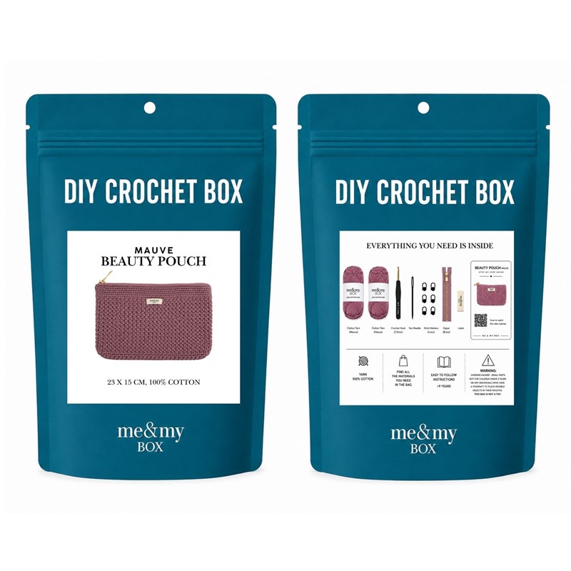 Me & My Box DIY Virkad Box Necessär Brun 5