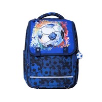 Grow Skolväska StartPack Football Blå/Orange 1