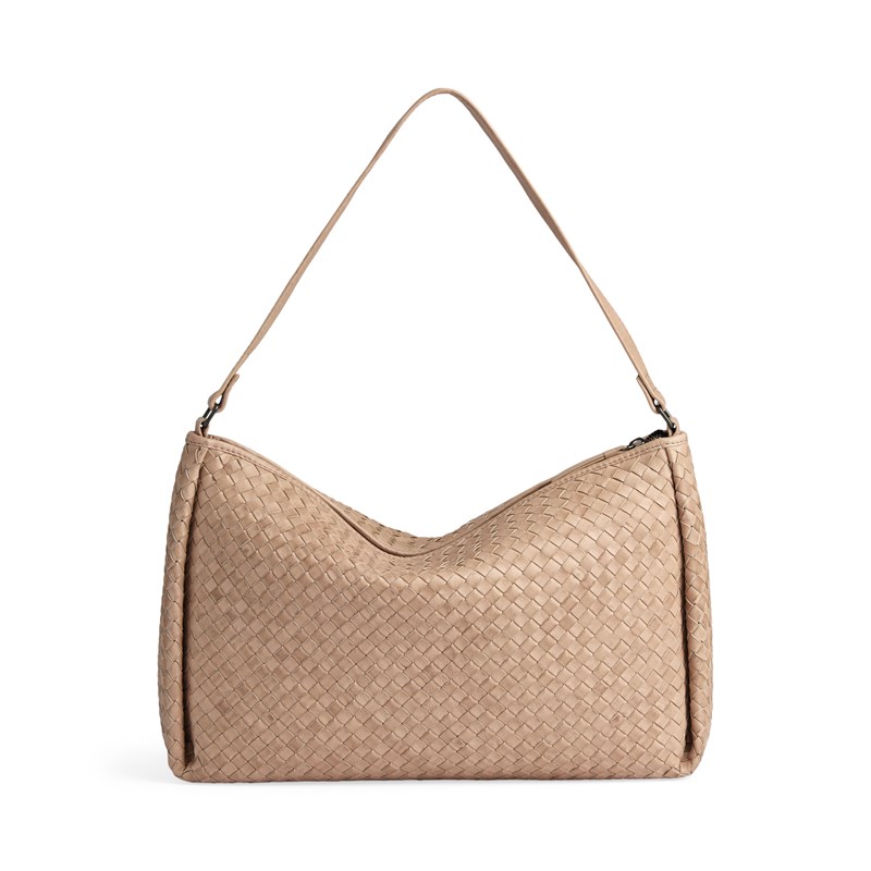 MARKBERG Skuldertaske Claudiambg Weave Mocca Brun 3