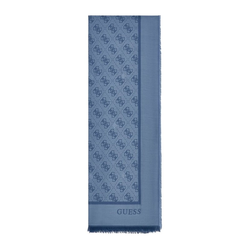 Guess Scarf Jacquard Blå 1