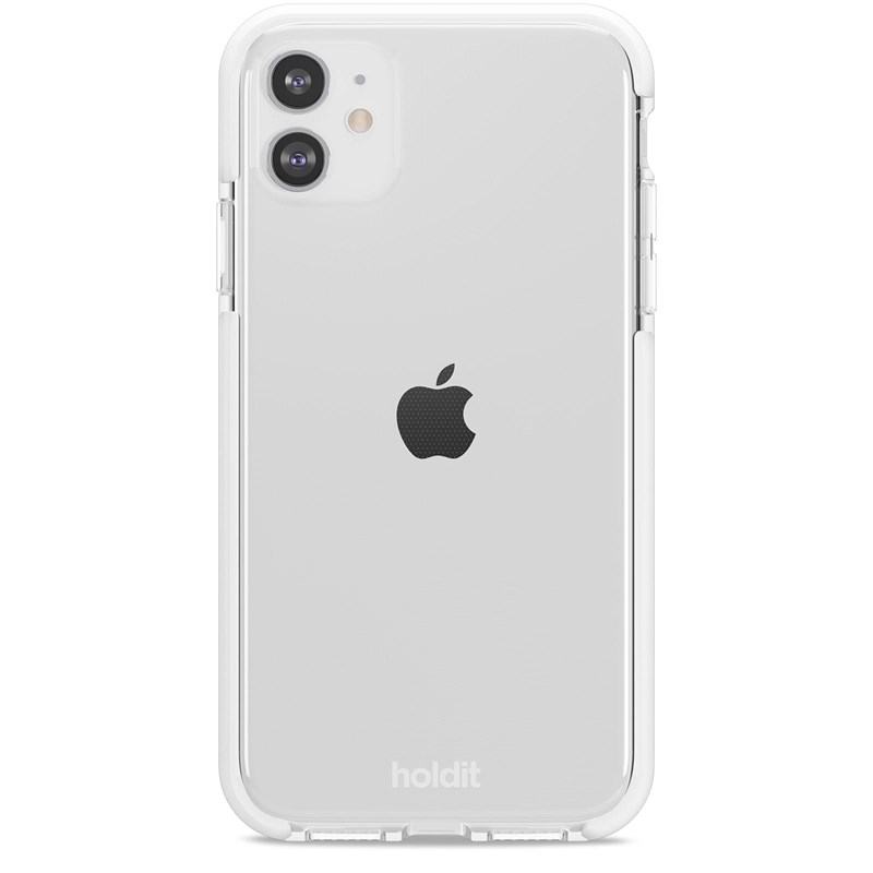 Holdit Mobilcover Seethru Hvid iPhone XR/11 1
