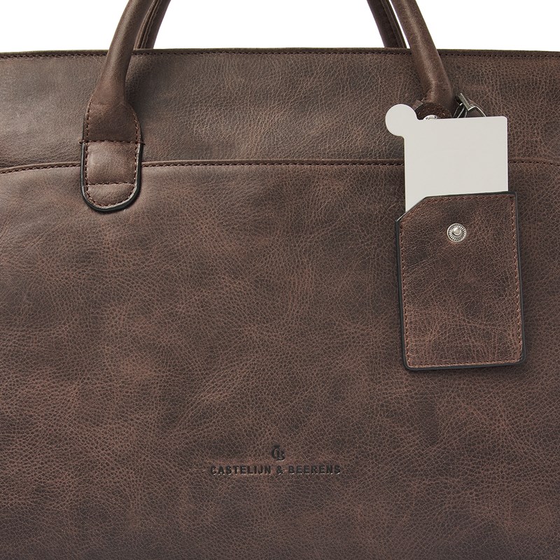 Castelijn & Beerens Handväska RFID Mocca Brun 15" 4