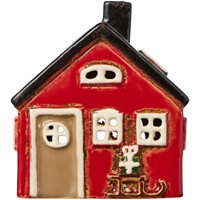 Ib Laursen Värmeljusstake Hus Julklapp Röd 1