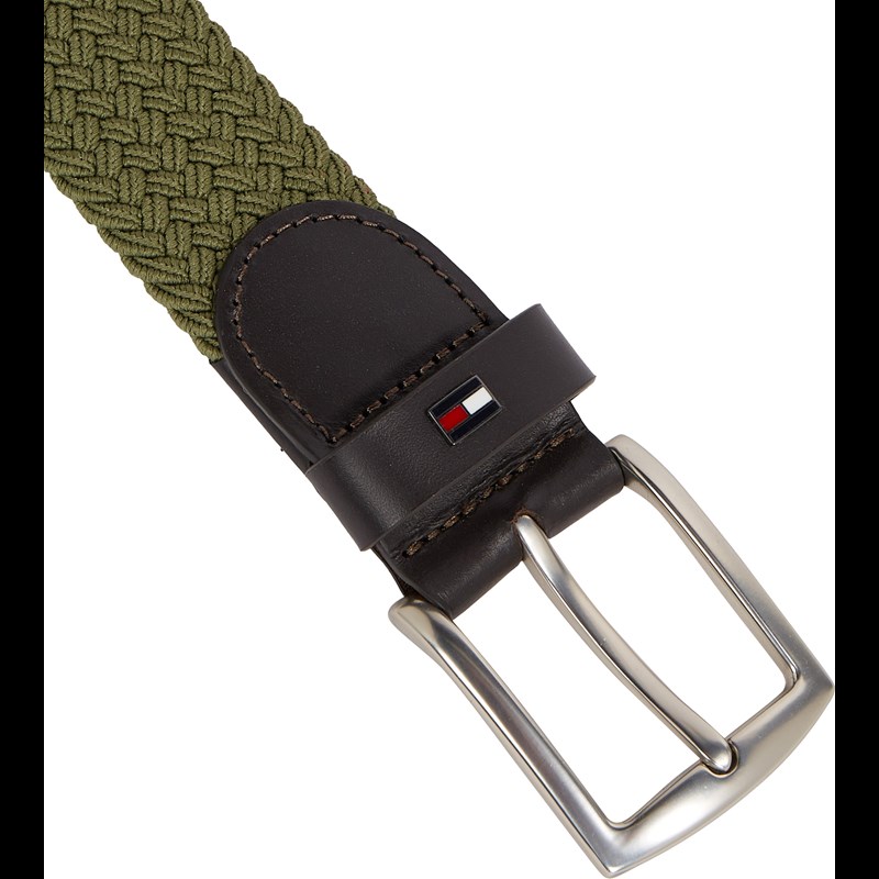 Tommy Hilfiger Herre bælte denton Grøn 80 Cm 2