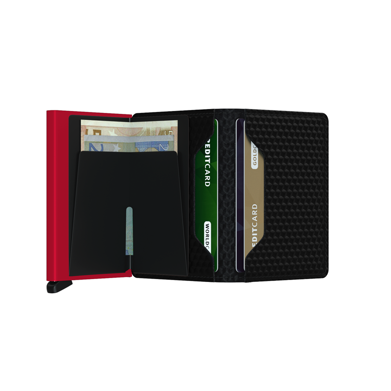 Secrid Slimwallet Svart/Röd 3