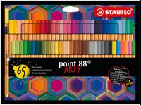 STABILO Fineliners 88 Arty 65-pack Multi