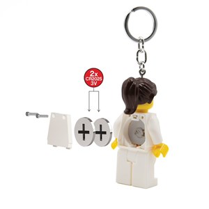 LEGO Bags Lego nøglering Sygeplejerske Mint/hvid alt image