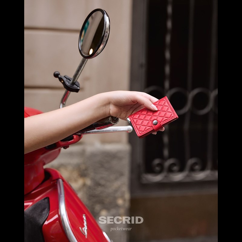 Secrid Korthållare Mini Wallet Emboss Röd 2