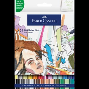 Faber-Castell Tuscher Goldfaber Sketch 24 st Multi