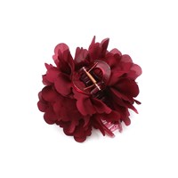 Conmé Hårklemme Lea Big Flower Bordeaux 1