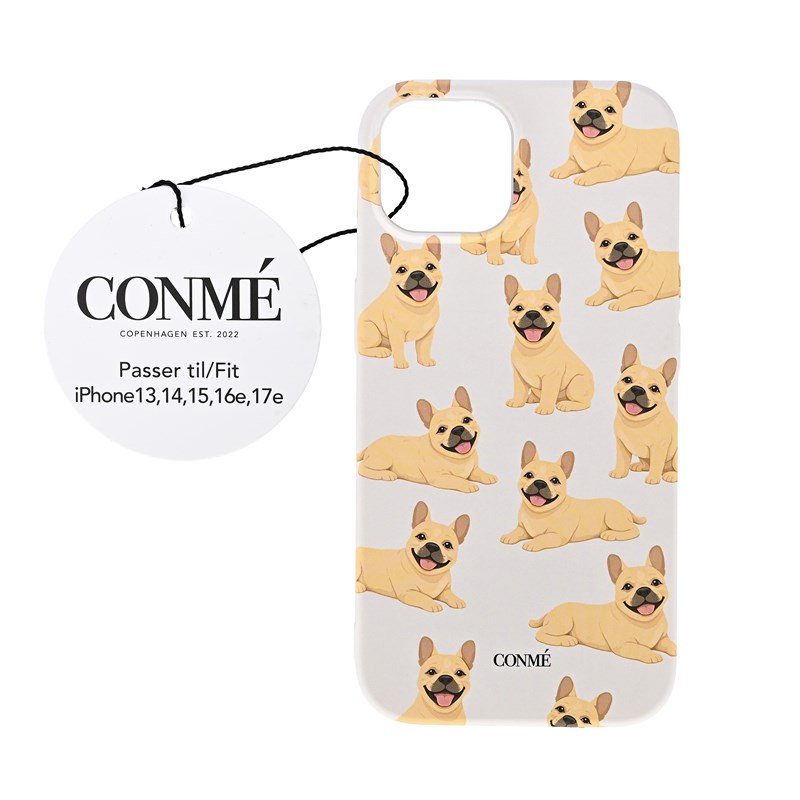 Conmé Mobilskal French Bulldog Djurtryck iPhone 13/14/15/16E 3