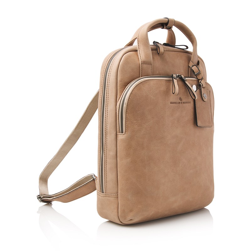 Castelijn & Beerens Ryggsäck Beige 15" 2