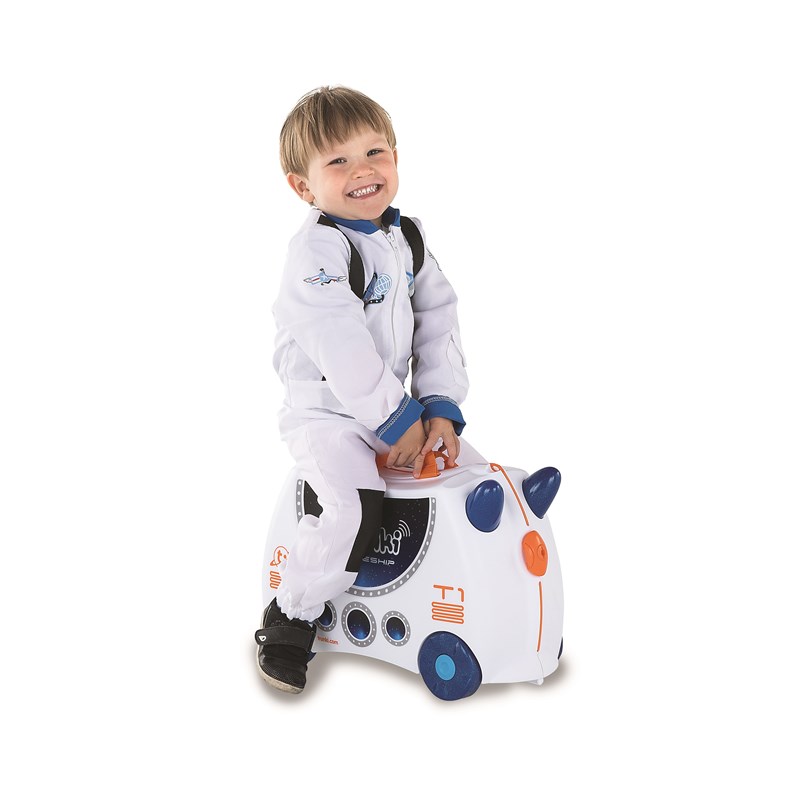 Trunki Børnekuffert med hjul Hvid/Navy 5