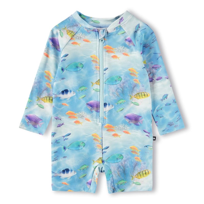 Molo Langærmet Baddräkt Neka  Ljusblå Str. 62-68 1