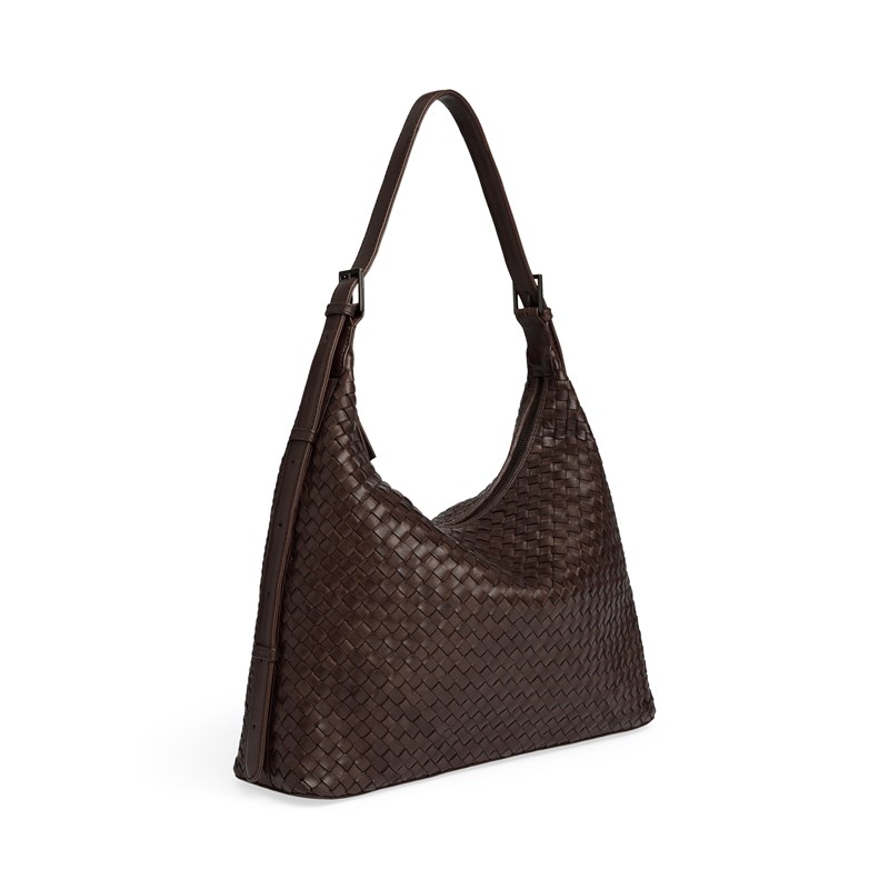MARKBERG Axelväska TribecaMBG Weave M. Brun 14" 3