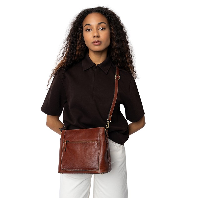 RE:DESIGNED Skuldertaske Myra Small Cognac 2