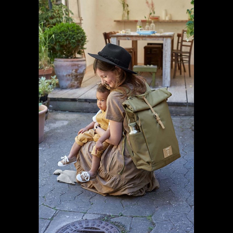 LÄSSIG Pusletaske Rolltop Oliven Grøn 2