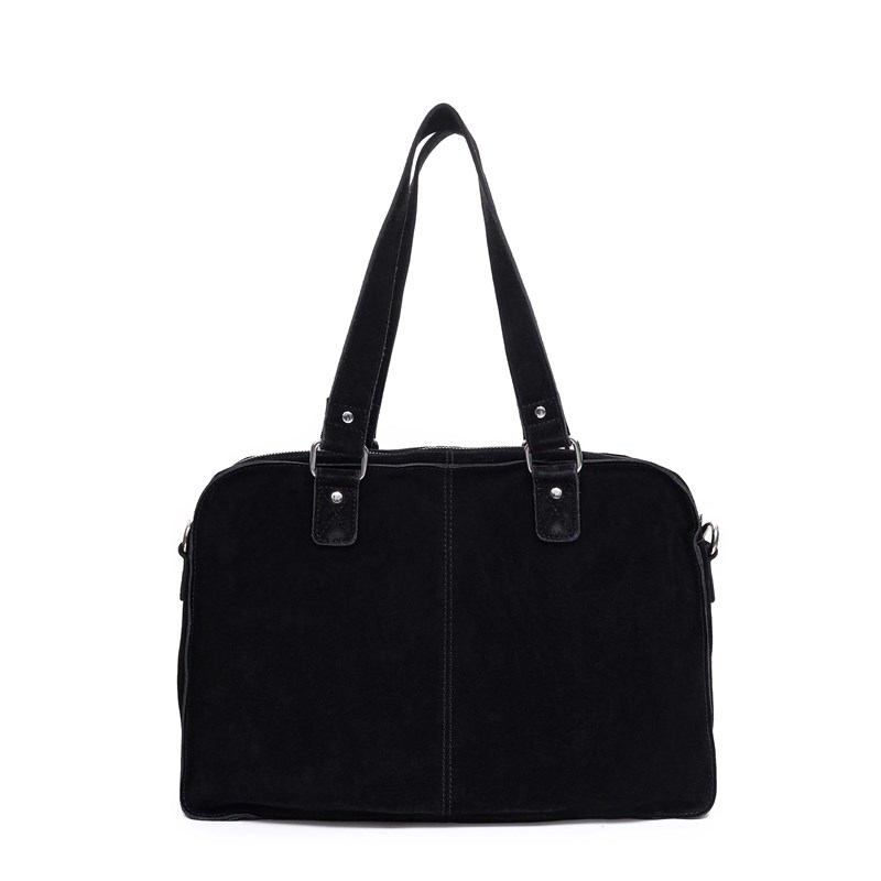 Núnoo Skuldertaske Mille new suede Sort 4