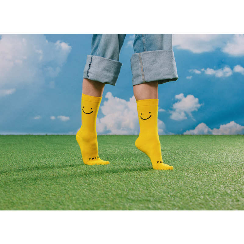 Eat My Socks Strømper Monday Friday 2-pak Grå/gul 6